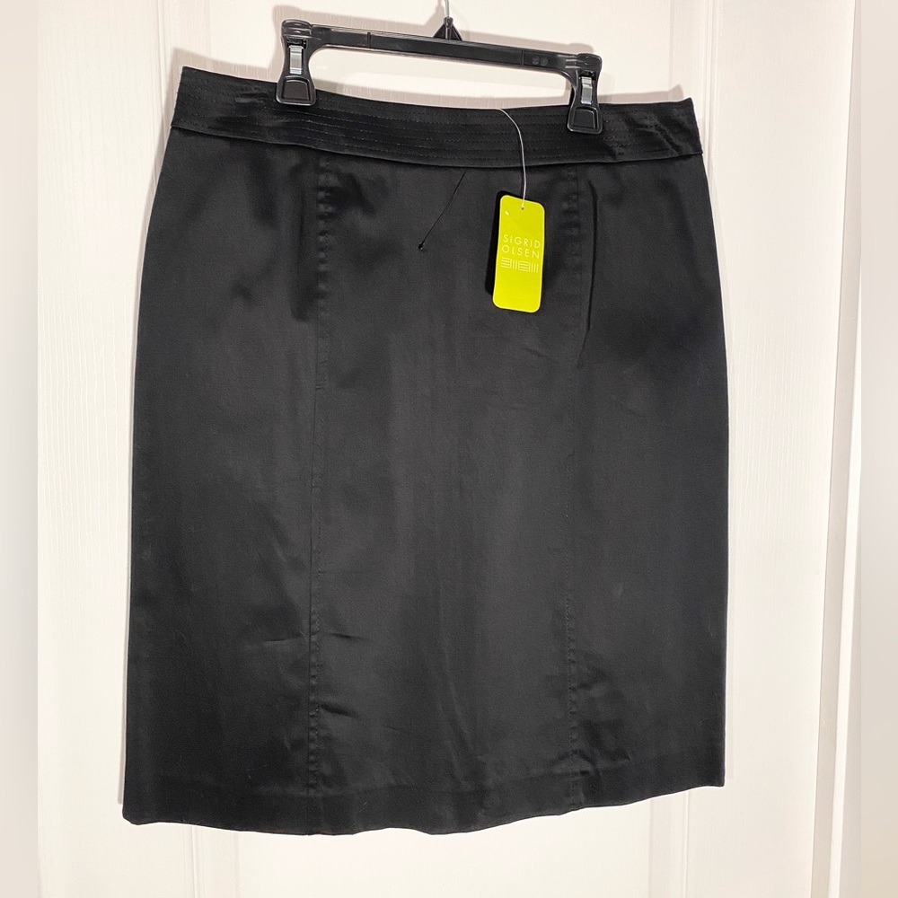 Sigrid Olsen Knee Length Pencil Skirt Black Size 8